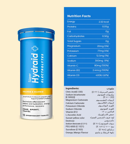 Super Hydraid Electrolytes Orange & Mango