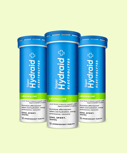 Super Hydraid Electrolytes Lemon & Lime (Pack Of 3)